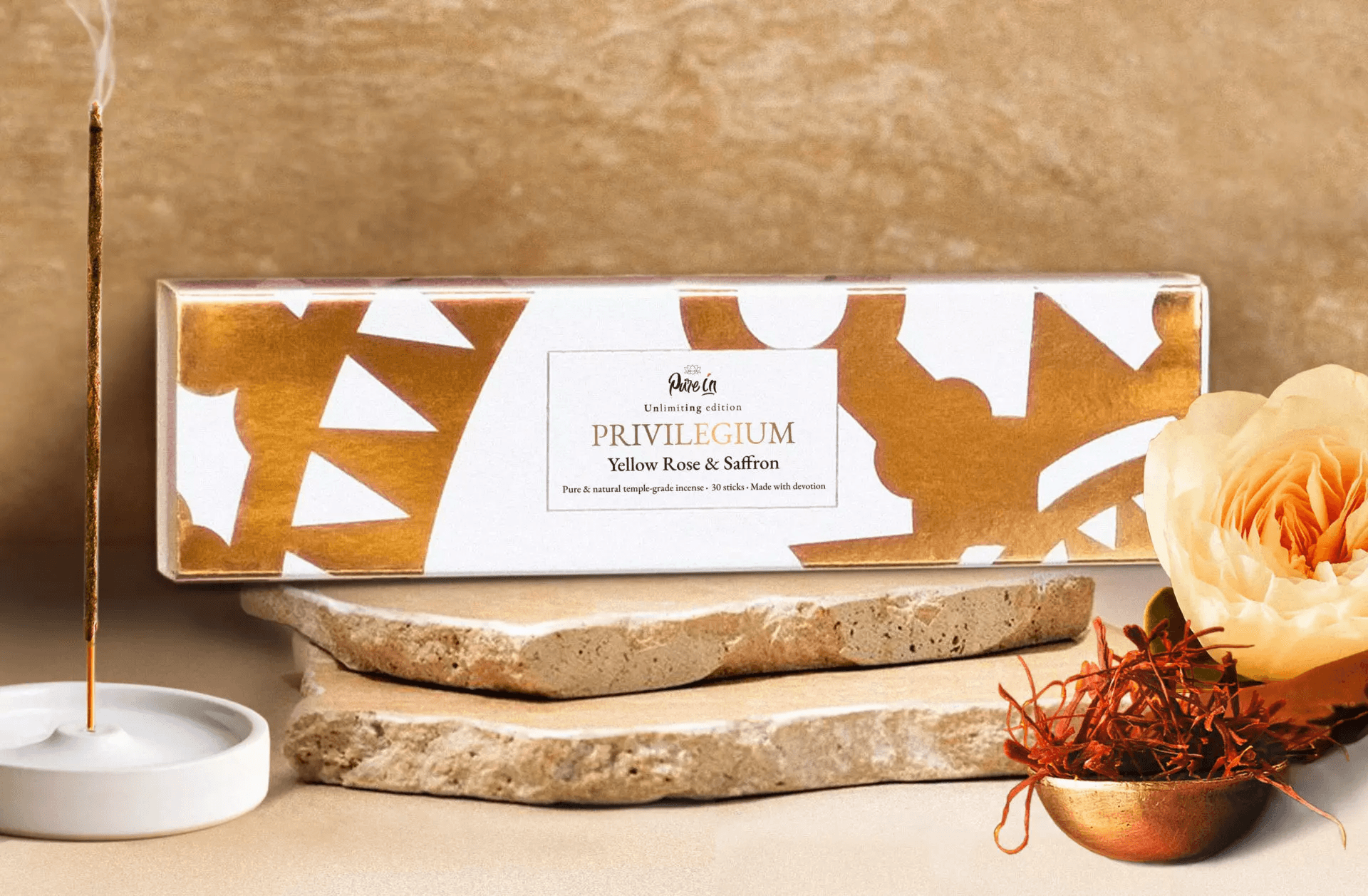 Благовония Privilegium Yellow rose Saffron Желтая роза Шафран