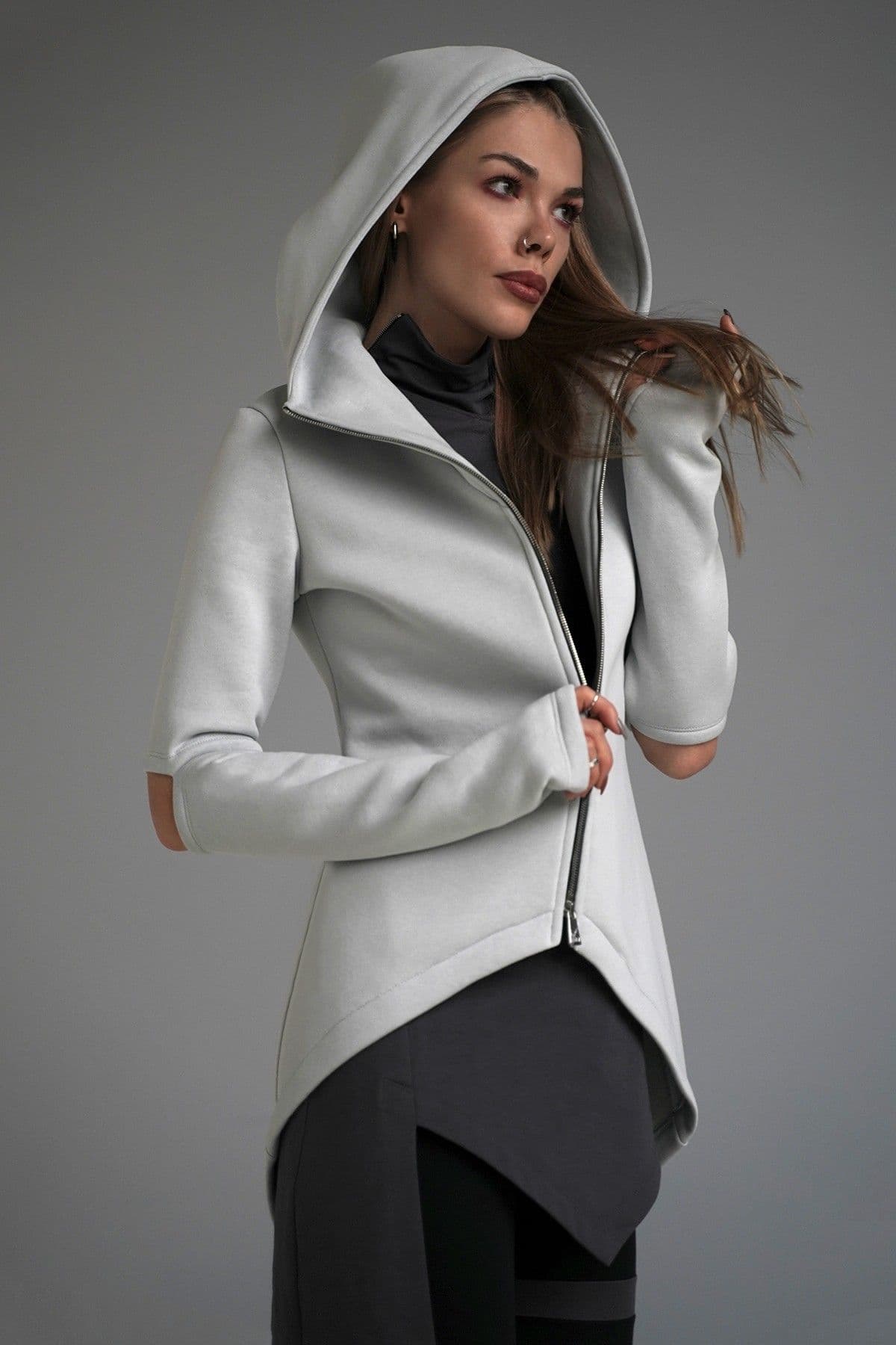 Спортивный кардиган Umi Zip Silver - размер M