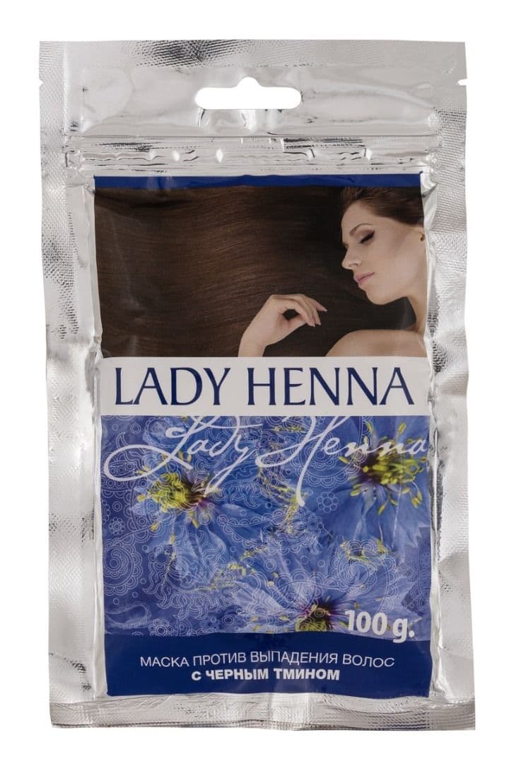 Маска против выпадения волос с Черным тмином, Lady Henna