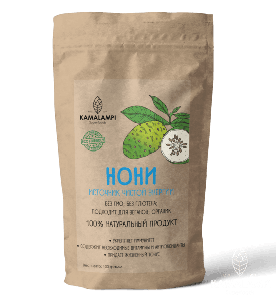 Порошок плодов Нони 100 гр Kamalampi Superfoods