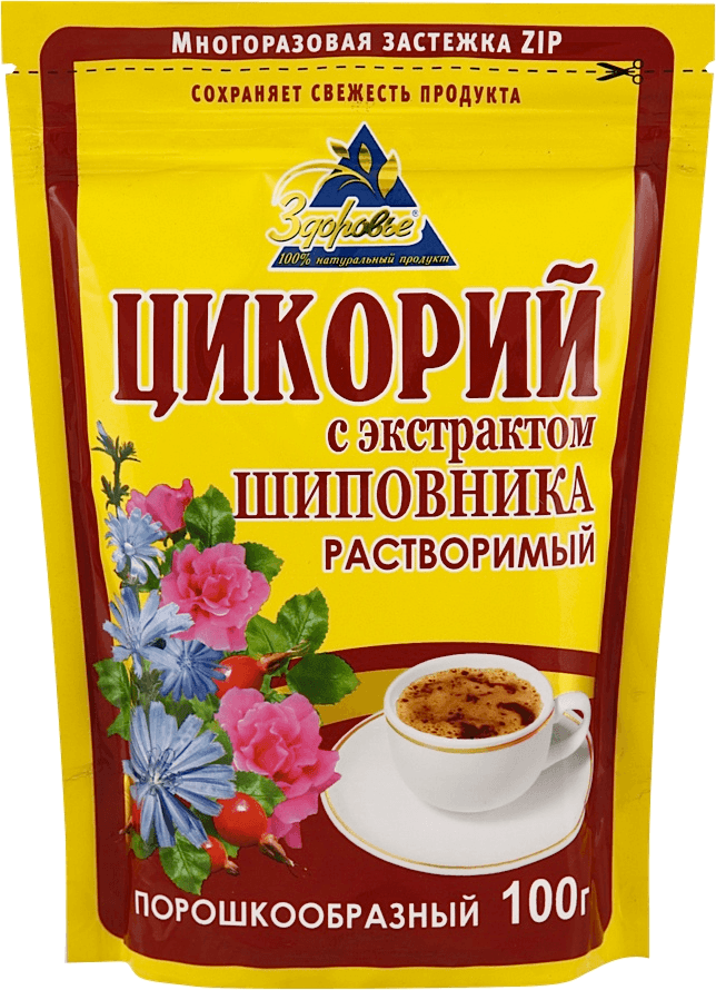 Цикорий растворимый с шиповником Zip 100 гр Здоровье