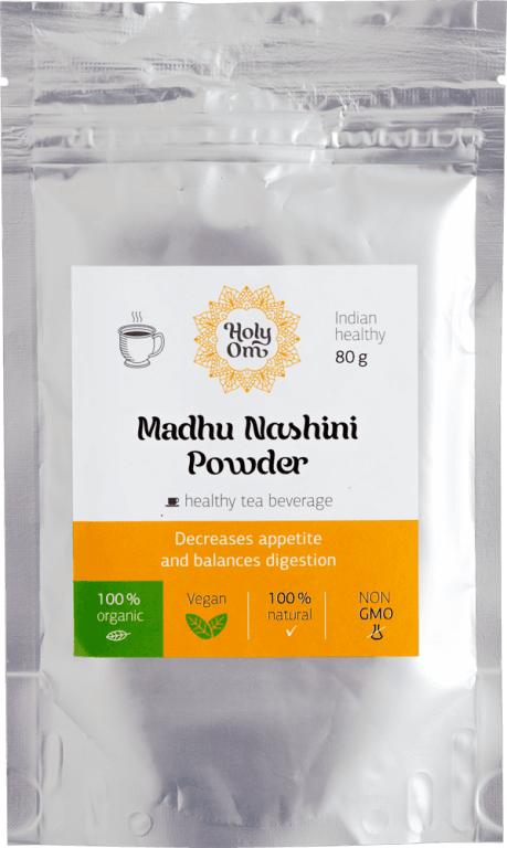 Мадху Нашини порошок (Madhu Nashini Powder) чайный напиток, 80гр Золото Индии