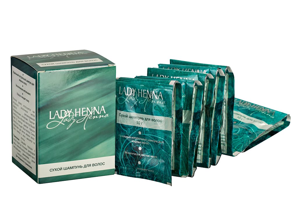 Сухой шампунь для мытья волос 10 гр Lady Henna