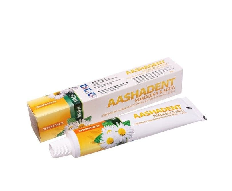 Зубная паста Ромашка и Мята - 100 г. Aasha Herbals