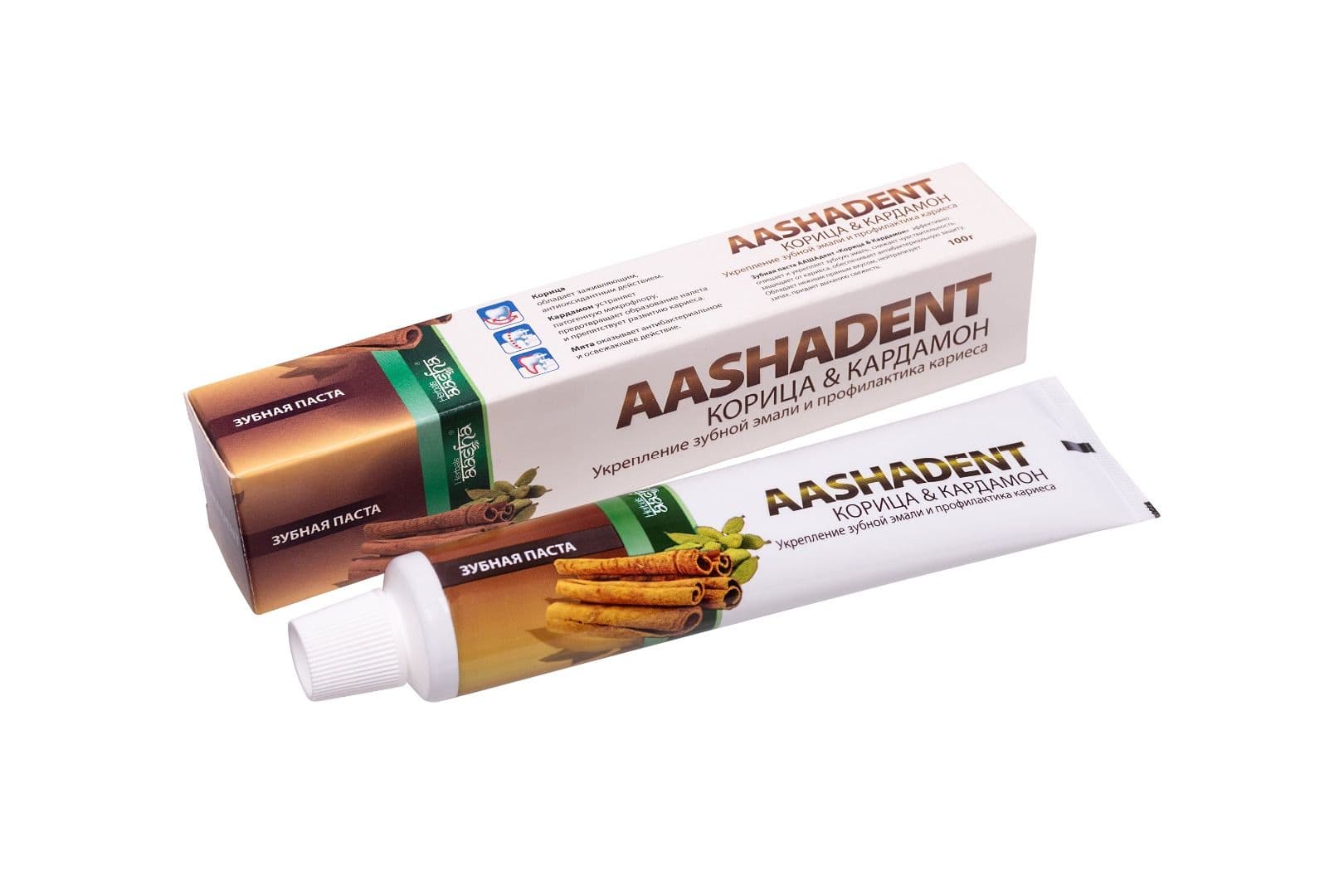 Зубная паста Корица & Кардамон, Aasha Herbals