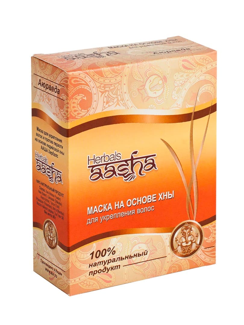 Маска для волос на основе хны 80 гр Aasha Herbals
