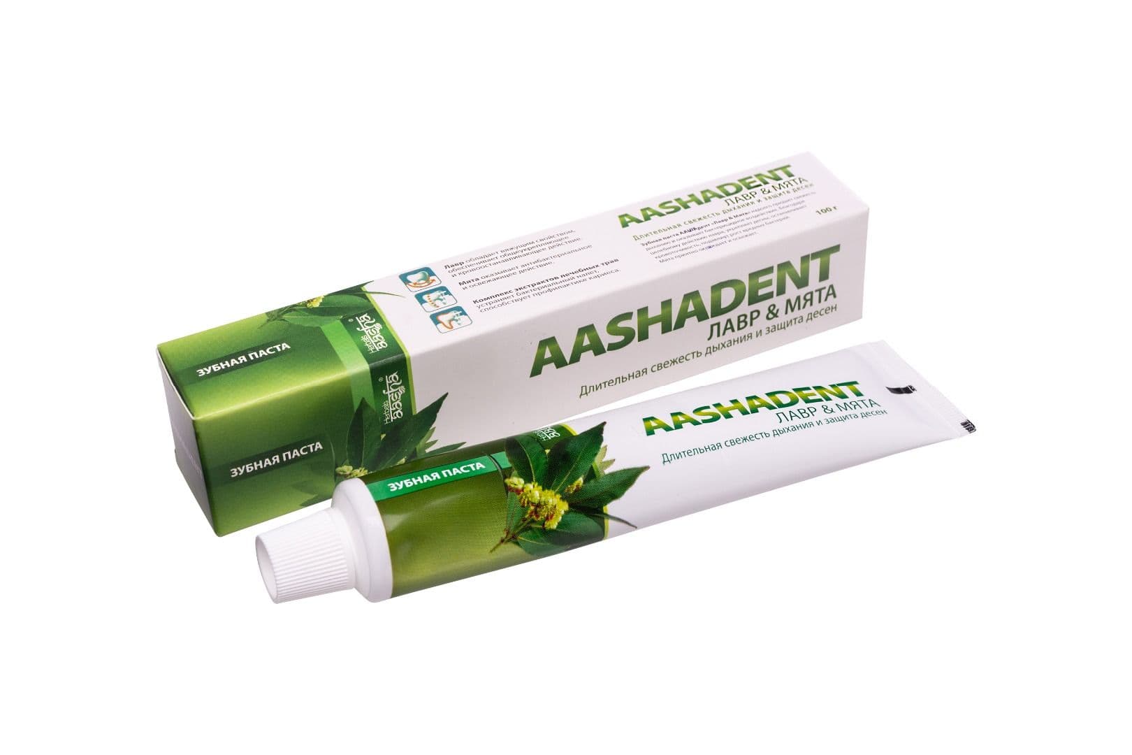 Зубная паста Лавр & Мята, Aasha Herbals
