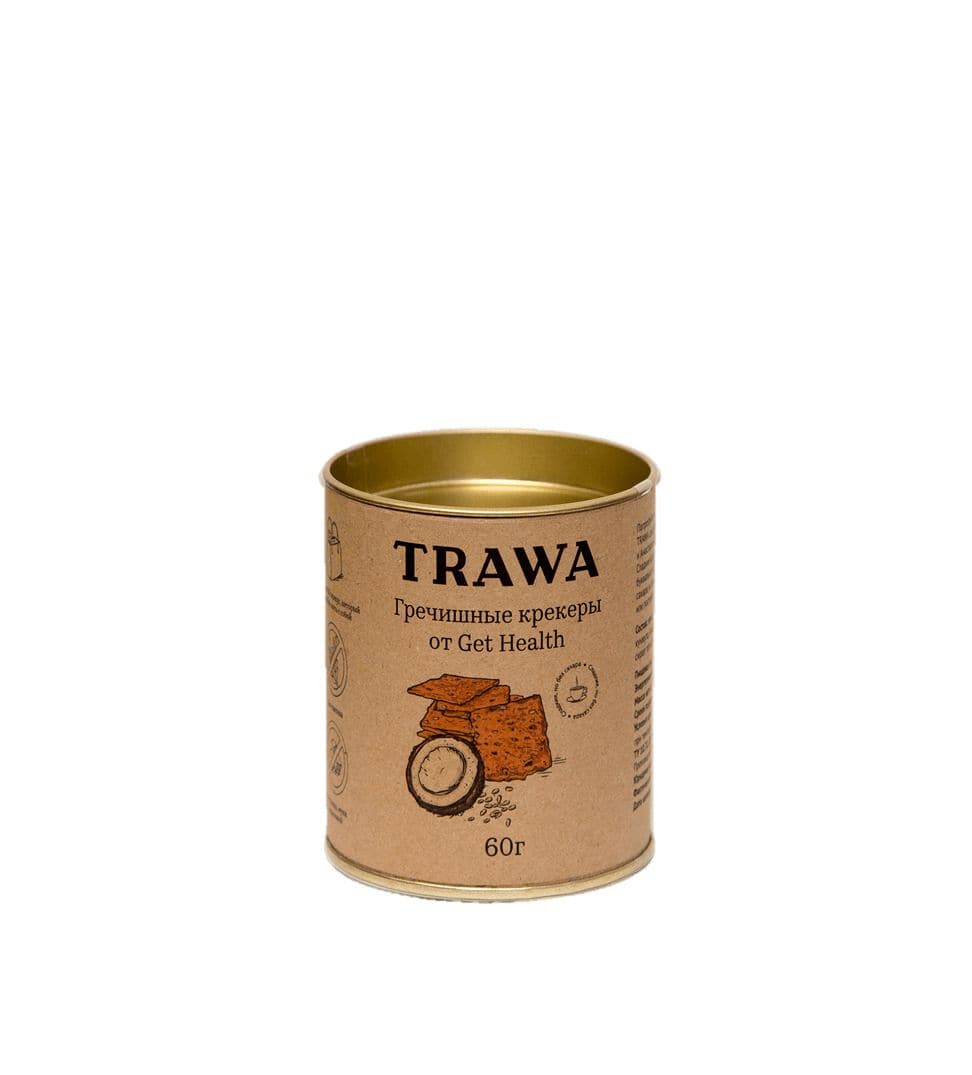 Сладкие гречишные крекеры от нутрициологов Get Health, TRAWA