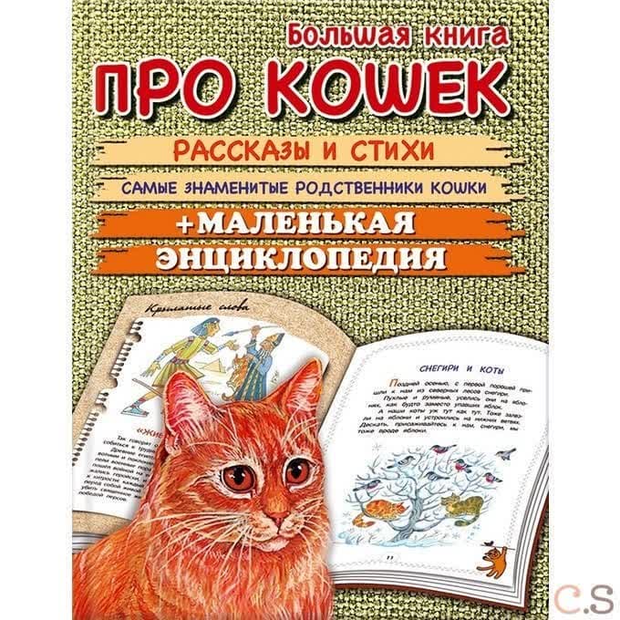 Большая книга про кошек. Рассказы и стихи. Самые знаменитые родственники кошки. Маленькая энциклопедия