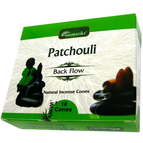 Пачули (Patchouli) благовония стелющийся дым 10 конусов Aromatika
