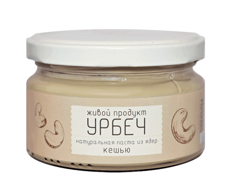 Урбеч из ядер кешью 225 гр Живой продукт