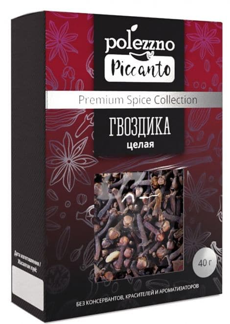 Гвоздика целая 40 г. Polezzno