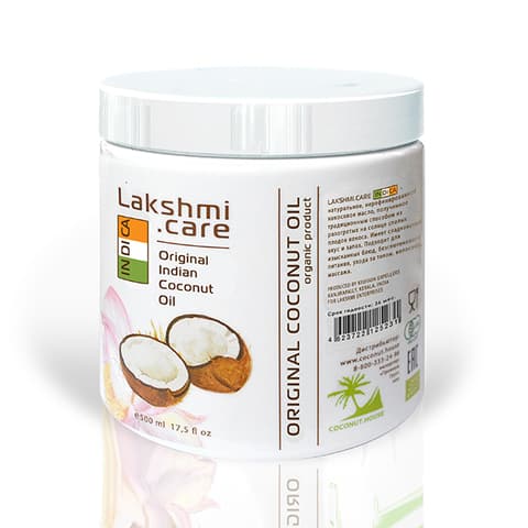 Кокосовое масло Indica Lakshmi Care нерафинированное, Original lndian Coconut Oil 100 мл