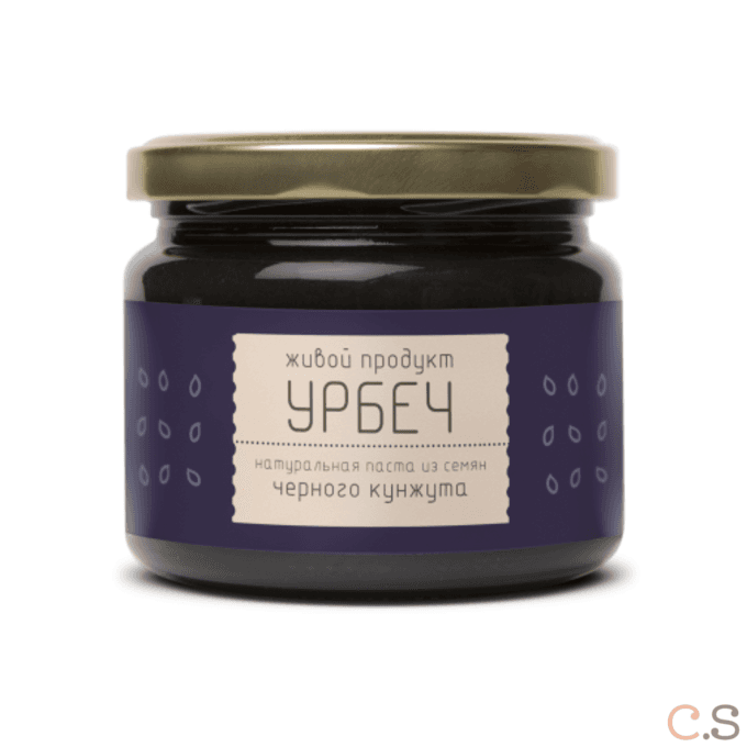 Урбеч из семян черного кунжута 225 гр Живой продукт