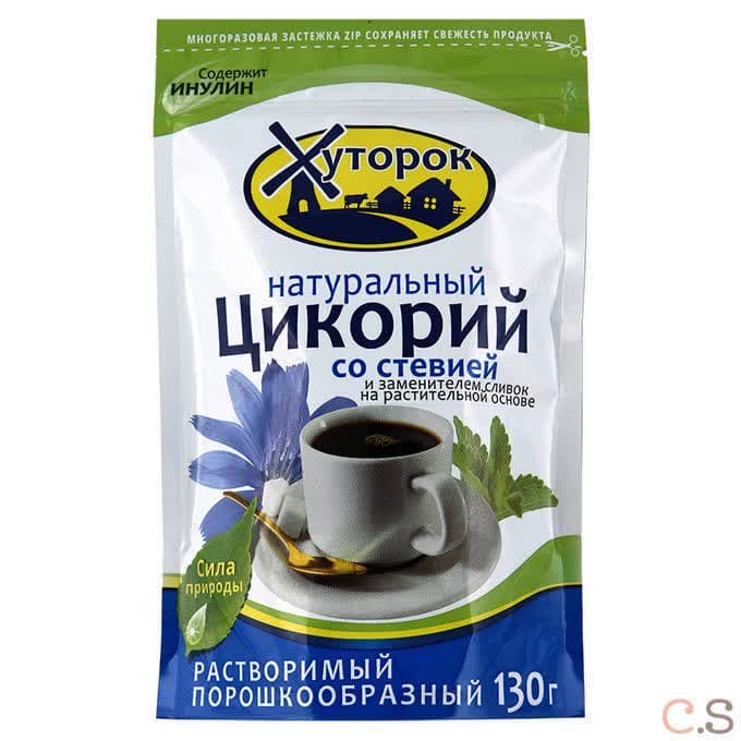 Цикорий Бабушкин Хуторок на стевии со сливками растворимый Zip 100 гр