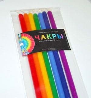 Набор для медитации Чакры малый парафин