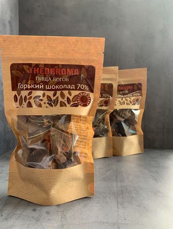 Горький шоколад 70 %, Theobroma "Пища Богов"
