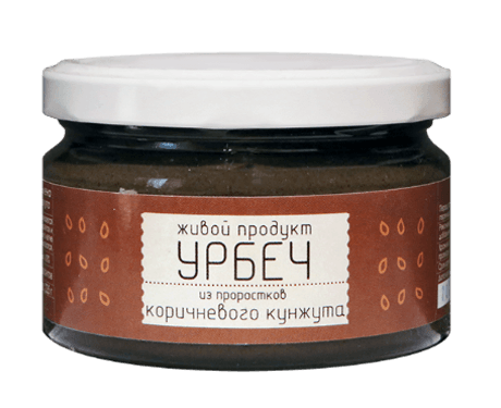 Урбеч из проростков коричневого кунжута 225 гр Живой продукт