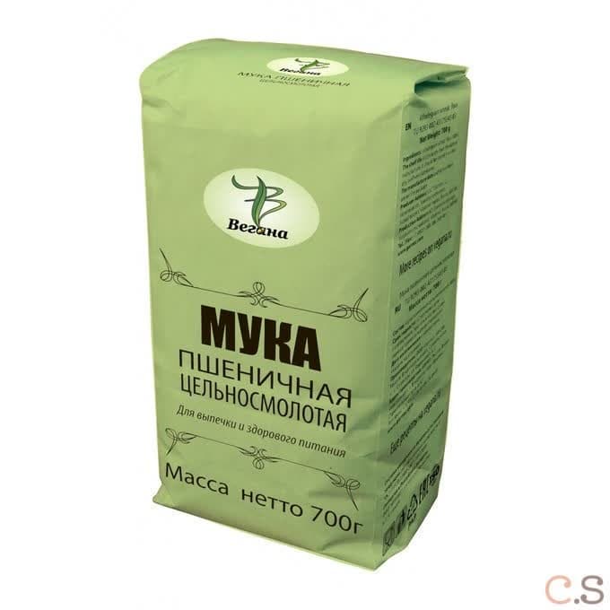 Мука Пшеничная цельносмолотая 700 гр Вегана