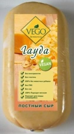 Сыр Гауда постный, 0,4 кг Vego