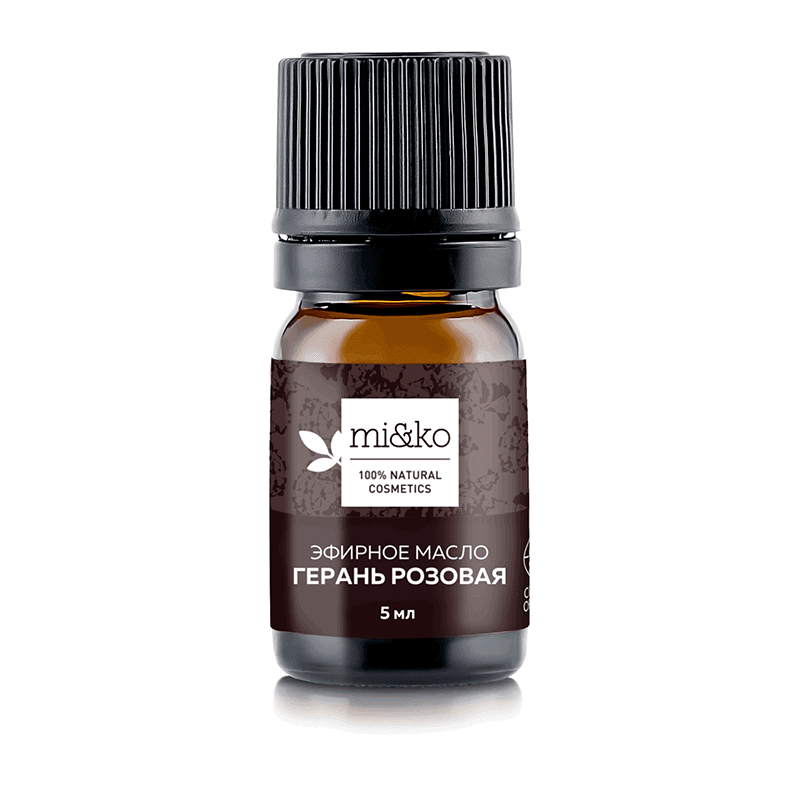 Эфирное масло Герань розовая, органик COSMOS ORGANIC, Mi&Ko