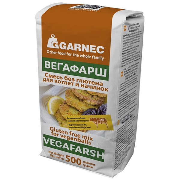 Смесь без глютена для приготовления котлет 500 гр Вегафарш
