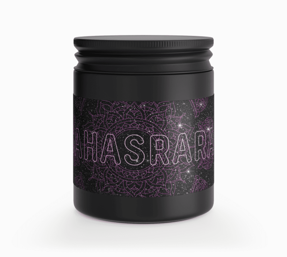 Свеча Чакра САХАСРАРА (Chakra SAHASRARA) ароматическая в банке Бергамот, Пряности. 190 мл Ucandles